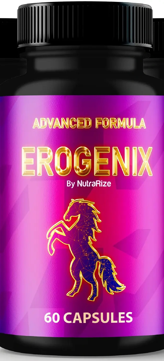 Erogenix advanced formula bottle with 60 capsules