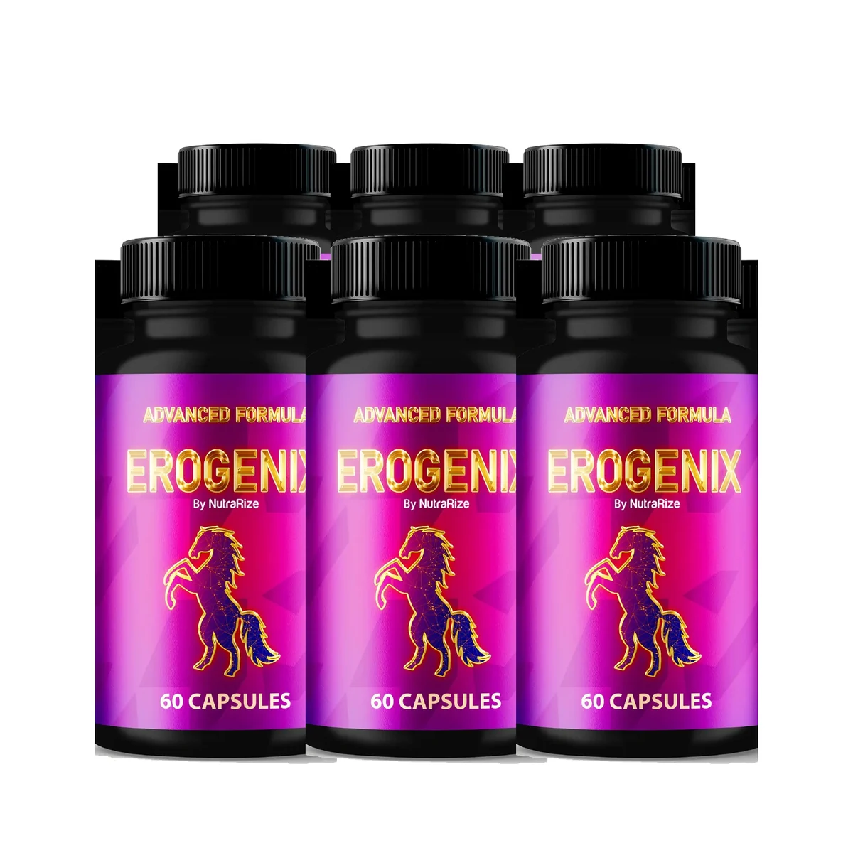 Six-bottle best-value package of Erogenix with free shipping